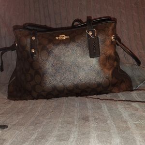 Coach carryall drawstring tote